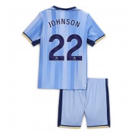 Tottenham Hotspur Brennan Johnson #22 Fußballbekleidung Auswärtstrikot Kinder 2024-25 Kurzarm (+ kurze hosen)